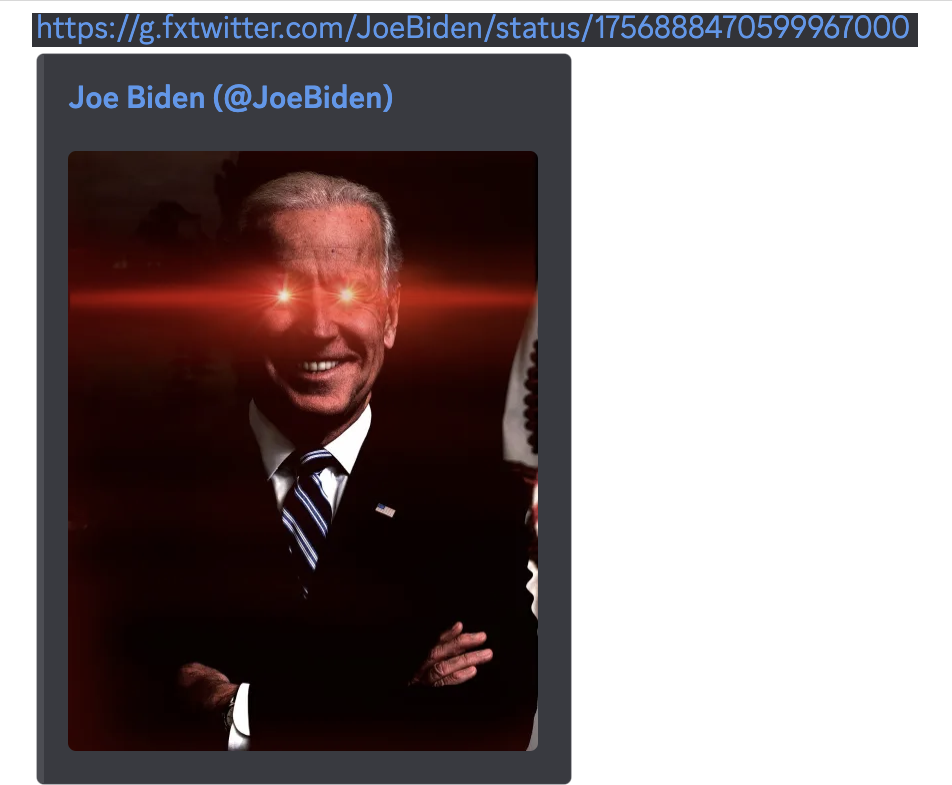 Minimal gallery-style embed with media and author only